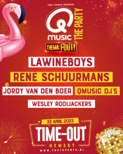 Q Music line Up time out